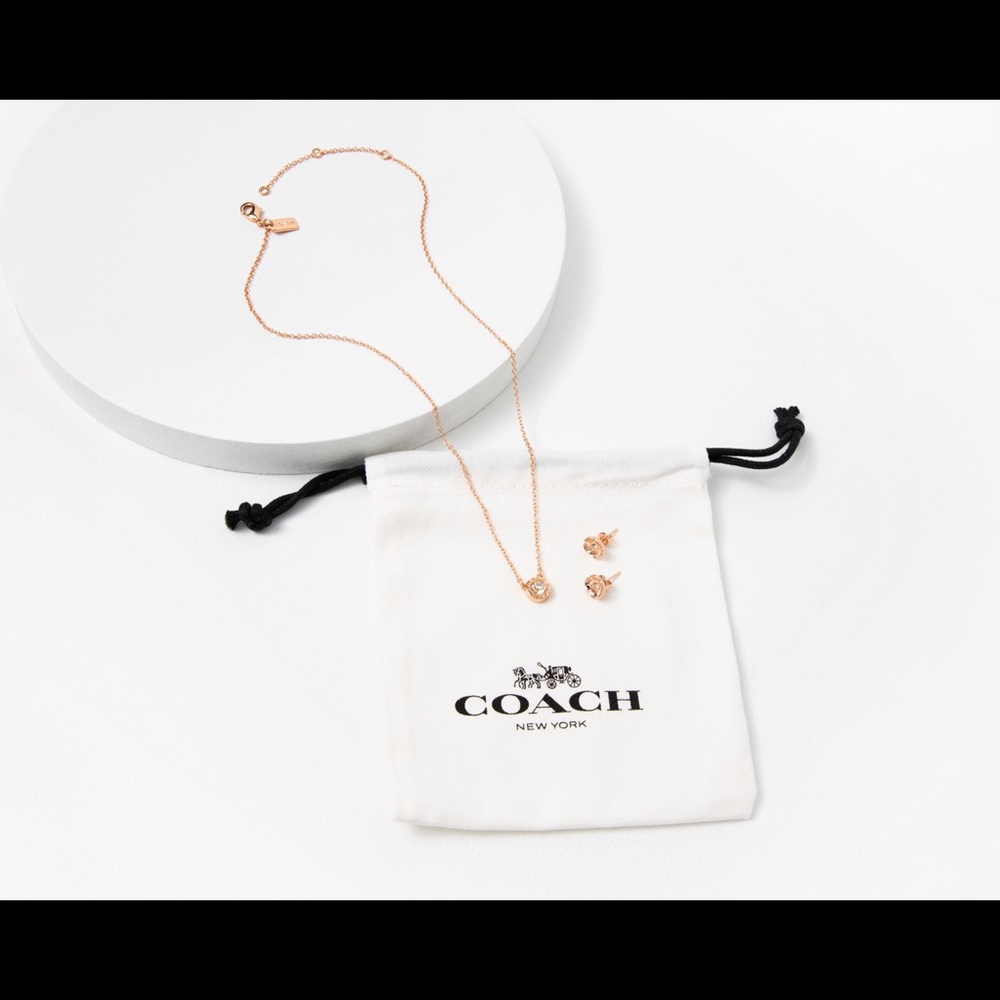 💕Coach | NWT Necklace and Stud Set 💕